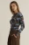 Alix Mesh Top - Blurred Floral