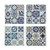 Harlow Ceramic Coaster Square Set of 4