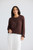 Lorrie Frill Cardi - Chocolate