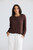 Lorrie Frill Cardi - Chocolate