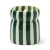 Cabana Striped Candle Teal - Isla Fresa (Strawberry Fennel)