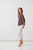 Half Placket Blouse w/Cuffs - Mocha