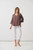 Half Placket Blouse w/Cuffs - Mocha