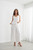 Wide Leg Pant w/Elastic Waist - White