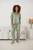 Button Through Oversized Collared Blouse - Sage