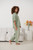 Button Through Oversized Collared Blouse - Sage