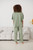 Button Through Oversized Collared Blouse - Sage
