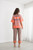 Handloom Blouse w/Raglan Sleeve - Neon
