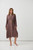 Button Through Shirt Dress with Waist Belt - Mocha