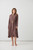Button Through Shirt Dress with Waist Belt - Mocha