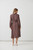 Button Through Shirt Dress with Waist Belt - Mocha