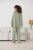 Oversized L/S Blouse w/Elastic Cuffs - Sage