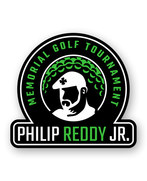 Philip Reddy Jr. Memorial Golf Tournament decal - Black