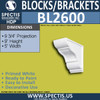 BL2600 Eave Block or Bracket 5"W x 9"H x 9.75" P