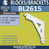 BL2615 Eave Block or Bracket 6"W x 35.4"H x 43.75" P