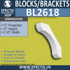 BL2618 Eave Block or Bracket 3.5"W x 12"H x 12" P