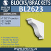 BL2623 Eave Block or Bracket 2"W x 6"H x 5.9" P