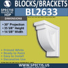 BL2633 Eave Block or Bracket 14.625"W x 35.6"H x 30" P