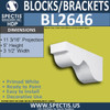 BL2646 Eave Block or Bracket 3.5"W x 5"H x 11.2" P