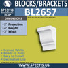 BL2657 Eave Block or Bracket 3"W x 4"H x 2" P