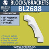 BL2688 Eave Block or Bracket 5"W x 30"H x 36" P