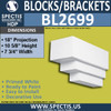 BL2699 Eave Block or Bracket 7.75"W x 10.5"H x 18" P