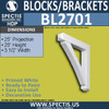 BL2701 Eave Block or Bracket 3.5"W x 25"H x 25" P