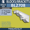 BL2708 Eave Block or Bracket 6"W x 4"H x 4" P