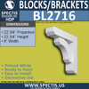 BL2716 Eave Block or Bracket 6"W x 22.75"H x 22.75" P