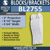 BL2755 Eave Block or Bracket 3.5"W x 9.5"H x 2" P