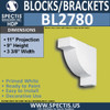 BL2780 Eave Block or Bracket 3.3"W x 9"H x 11" P