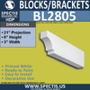 BL2805 Eave Block or Bracket 3"W x 6"H x 21" P