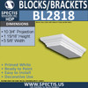 BL2818 Eave Block or Bracket 2"W x 5.6"H x 10.75" P