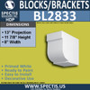 BL2833 Eave Block or Bracket 8"W x 11.9"H x 13" P