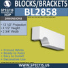 BL2858 Eave Block or Bracket 2.75"W x 4.5"H x 13.5" P