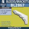 BL2867 Eave Block or Bracket 4"W x 13"H x 29.5" P