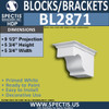 BL2871 Eave Block or Bracket 5.75"W x 5.75"H x 9.5" P