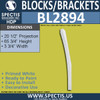 BL2894 Eave Block or Bracket 3.75"W x 65.75"H x 20.5" P