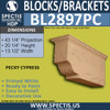 BL2897PC Pecky Cypress Bracket 13.5"W x 20.25"H x 43.25" P