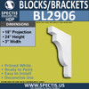 BL2906 Eave Block or Bracket 3"W x 24"H x 18" P