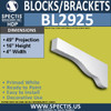 BL2925 Eave Block or Bracket 4"W x 16"H x 49" P