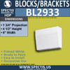 BL2933 Eave Block or Bracket 6"W x 4.5"H x 1.75" P