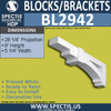 BL2942 Eave Block or Bracket 5.25"W x 28.25"H x 9" P