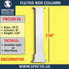 FBC10116 Fluted Box Column 8" x 116"