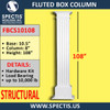 FBCS10108 Structural Fluted Box Column 8" x 108"