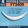 FT3409 24 1/16" x 8 11/16" Curved Urethane Festoon