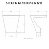 K2718 Spectis Urethane Keystone 8"P X 8"H X 8"W