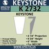 K2732 Spectis Urethane Keystone 4 1/4"P X 9 3/4"H X 6"W