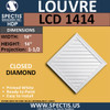 LCD1414 Diamond Gable Louver Vent - Closed - 14 x 14