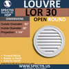 LOR30 Round Gable Louver Vent - Open - 30" Diameter